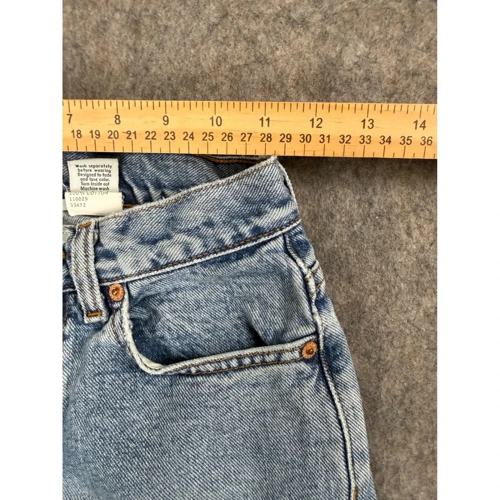 Vintage Calvin Klein High Waisted Straight Leg Jeans Light Wash Made in USA 1 24